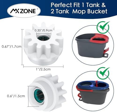 MXZONE Spin Mop Gear Replacement 2 Pack