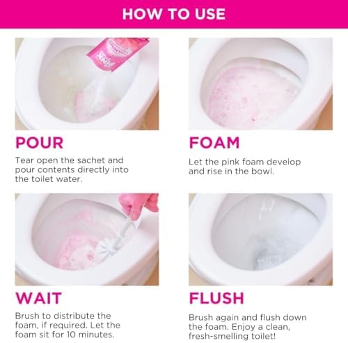 Stardrops The Pink Stuff Toilet Cleaner Foaming Power Fresh Shine and Deep Clean