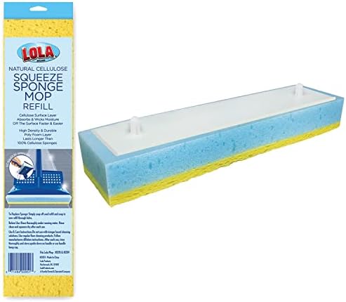 Lola Replacement Sponge Mop Head - 9 Head Foam Cellulose