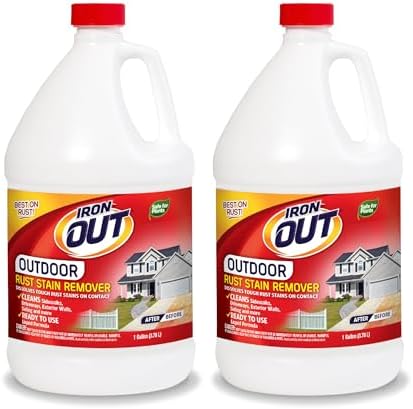 IRON OUT Liquid Rust Stain Remover 1 Gallon 2 Pack