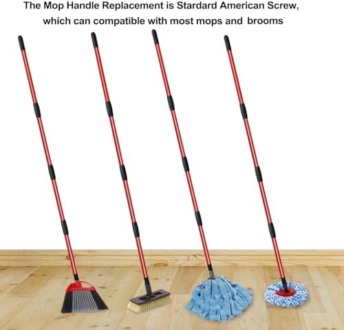 O-Cedar Spin Mop Handle Replacement - 4 Section 30 - 58 American Threaded