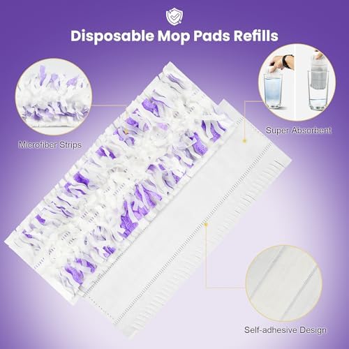 40 Pack Disposable Refill Pads for PowerMop Mop