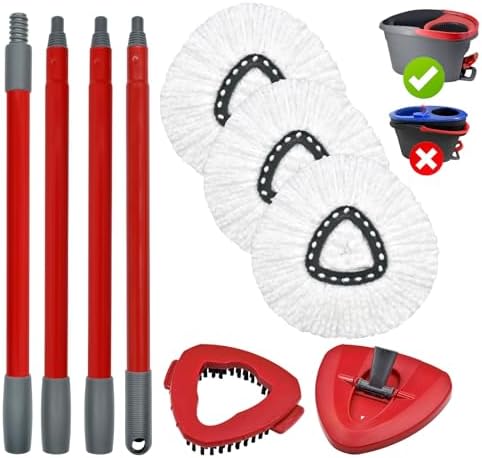 Uoiispet Spin Mop Heads Replacement for O Cedar 1-Tank System