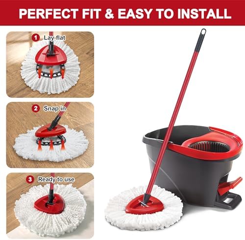 Tidy Monster O-Ceda Easy Wrin Spin Mop Replacement 8-Pack