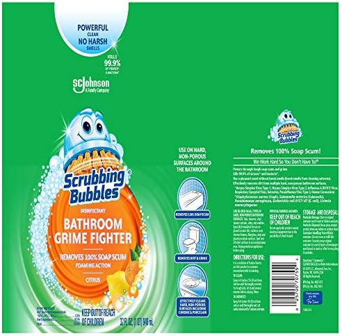 Scrubbing Bubbles Citrus Bathroom Cleaner 32oz 1