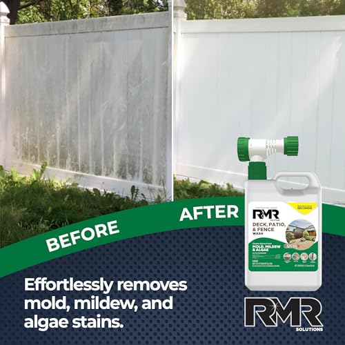 RMR Deck Patio Fence Wash 64 Ounce Commercial-Grade Stain Remover