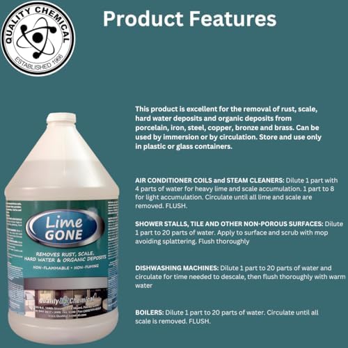 Quality Chemical Lime-Gone Remover 128 oz