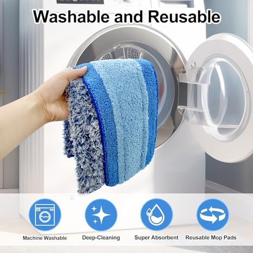 DLAIMI 4 Pack Microfiber Mop Pads for Bona Mop 1