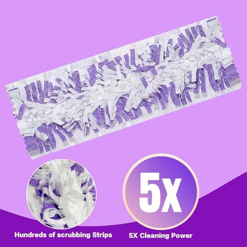 AWAYDD PowerMop Multi-Surface Mopping Pad Refills Purple -10