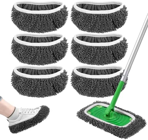 Yicotira Reusable Wet Pads Refill for Swiffer Sweeper Mop 6 Pack
