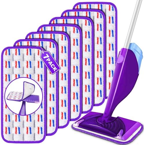 7 Pack Reusable Mop Pads for Swiffer WetJet 1
