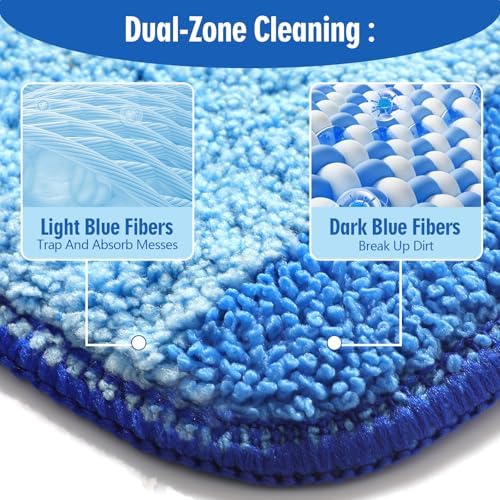 4 Pack Microfiber Cleaning Pads for Bona Mops Washable Reusable