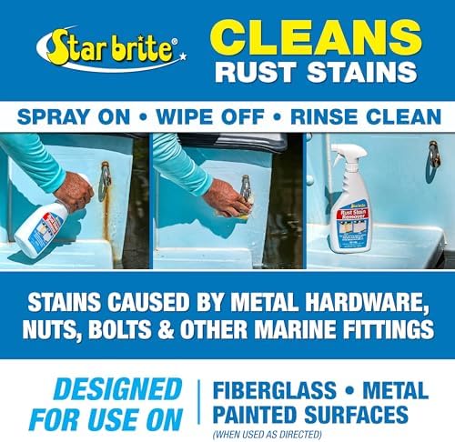 STAR BRITE Rust Stain Remover Spray - 22 Ounces