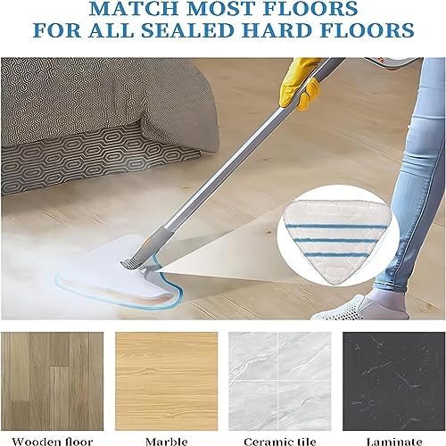 4 Pack Reusable Mop Pads for True Tidy STM-500 Steam Mops