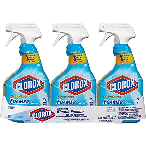 Clorox Bathroom Bleach Foamer Original Spray Pack of 3
