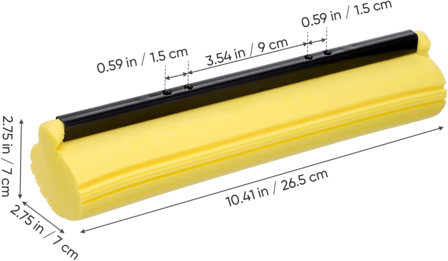 2pcs PVA Sponge Mop Heads for Dry and Wet Cleaning