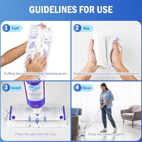 Bisenkud 40 Count Power Mop Pad Refills