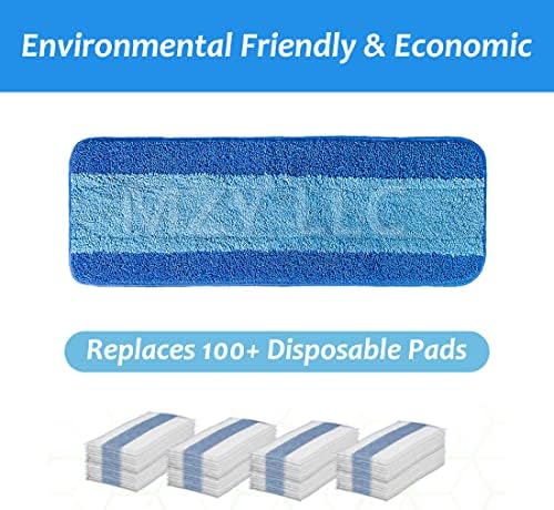 3 Pack Microfiber Mop Pads Compatible with Bona 18 Inch