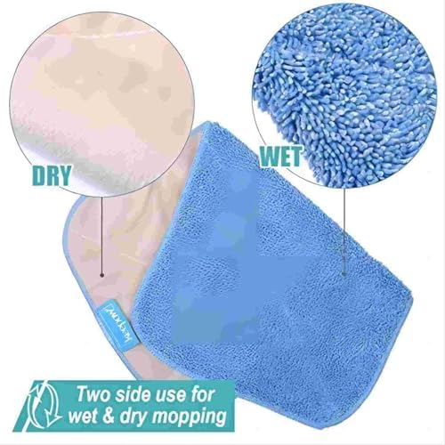 KEEPOW Microfiber Mop Refill 8-Pack for MRSIGA Mop