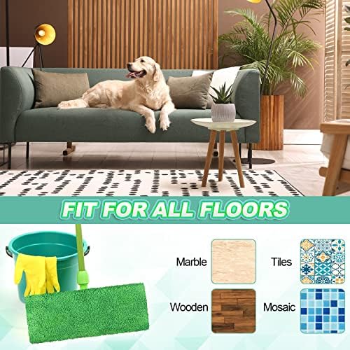 Nuogo 8 Pack Reusable Wet Mop Pads Refills for Swiffer