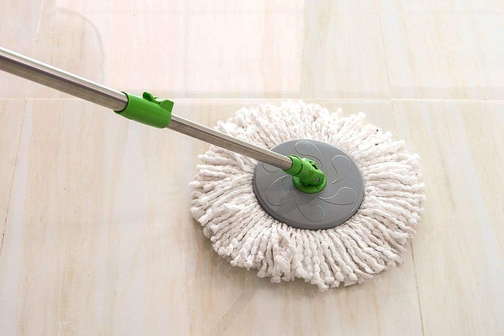 Tidy Monster 6 Pack Spin Mop Replacement Heads - Microfiber Mop Refills White