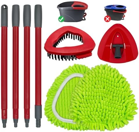 Aiyiried Spin Mop Handle Set for O-Cedar EasyWring 1-Tank 1