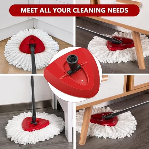 JIUMEE EasyWring 1-Tank Mop Replacement Head Red Base 1pcs