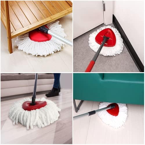 4 Pack HANZENMA Mop Replacement Heads for O-Cedar EasyWrin Spin Mop