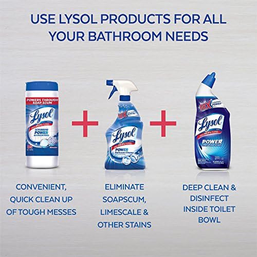Lysol Power Foaming Cleaner for Bathrooms 22oz Pack of 6