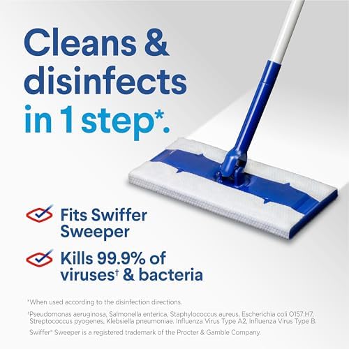 Clorox Disinfecting Wet Mop Refills 24 Count Multi-Surface Use