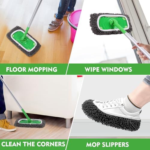 Yicotira Reusable Wet Pads Refill for Swiffer Sweeper Mop 6 Pack