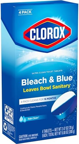 Clorox Ultra Clean Toilet Tablets with Bleach Blue