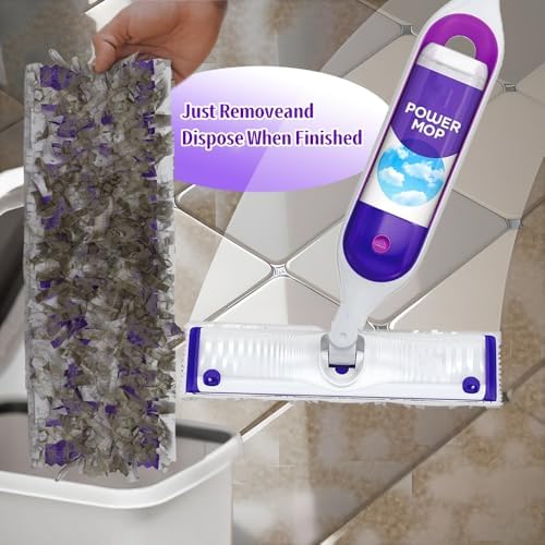 Disposable Mop Pads for Swiffer PowerMop - 15 Count Replacement Refills