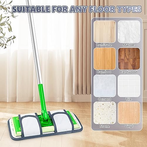 UMAYCOOL Micro Fiber Mop Pads 4 Pack for Swiffer Sweeper