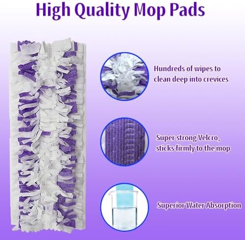 Disposable Mop Pads for Swiffer PowerMop - 15 Count Replacement Refills