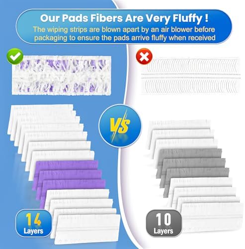 Bisenkud 40 Count Power Mop Pad Refills