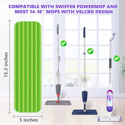 Reusable Mop Pads for Swiffer PowerMop 6 Pack