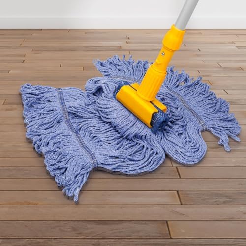 Pack of 6 Heavy Duty Blue String Mop Refill Heads