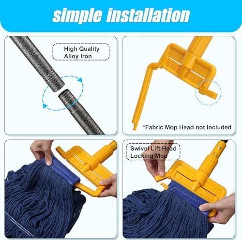 YeYeBest 60 Inch Heavy Duty Mop Handle - 2 Pack