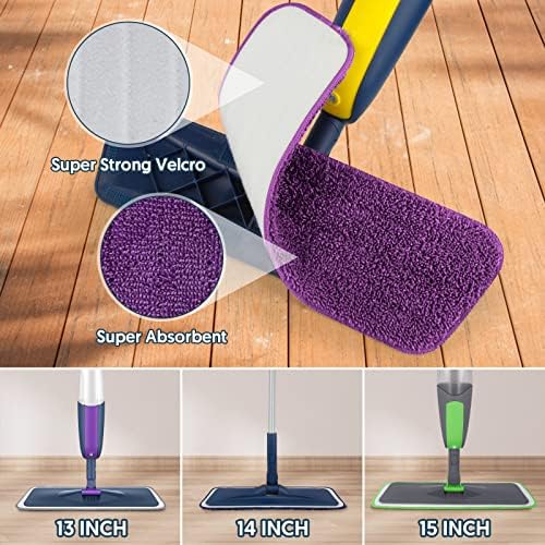 7 Reusable Mop Pads for Swiffer PowerMop - MEXERRIS Microfiber Refills