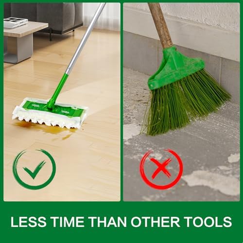 YHOVID Heavy Duty Dry Mop Pads for Swiffer 30 Count Replacement