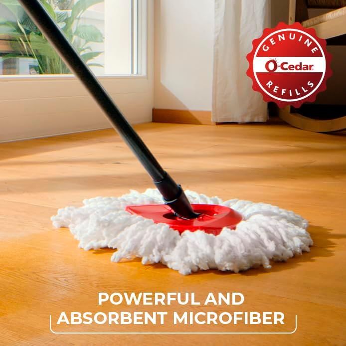 O-Cedar EasyWring Spin Mop Microfiber Refill 3M Replacement