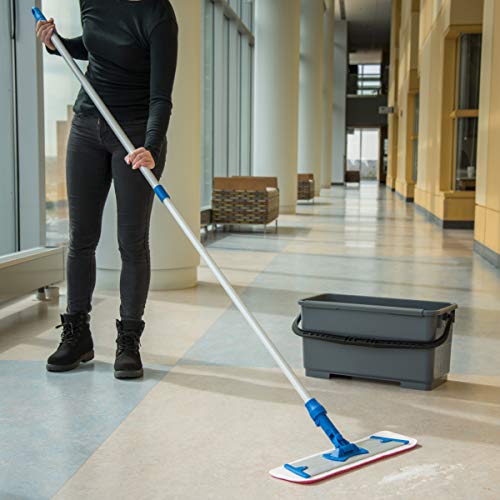San Jamar Carlisle Telescopic Mop Handle Silver 43-70 Inches