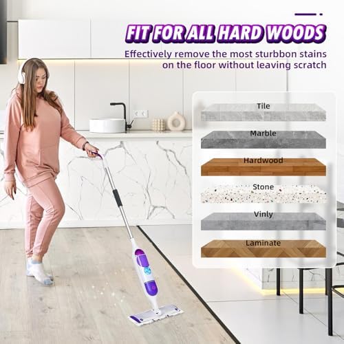 DrFlito 25 Pack Power Mop Pad Refills Unscented