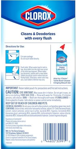 Clorox Ultra Clean Toilet Tablets with Bleach Blue