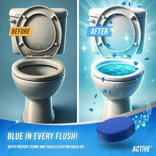ACTIVE Automatic Toilet Cleaner Tablets - 12 Pack Septic Safe Heavy Duty