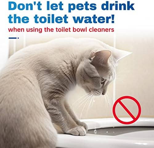Vacplus Toilet Cleaner Tablets 20 Pack Automatic Cleaners with Bleach