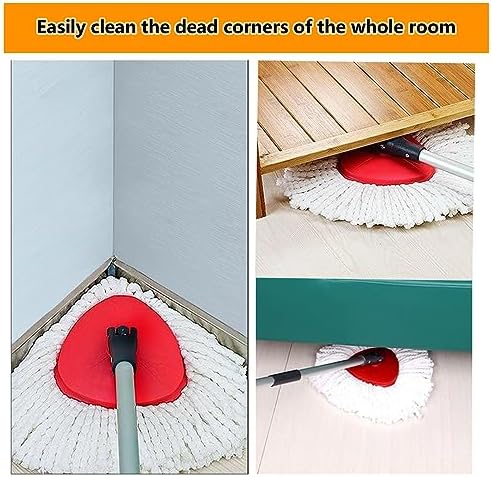 YEAZHEN 12-Pack Microfiber Spin Mop Replacement Heads