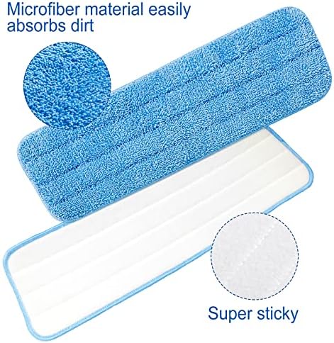40-Pack Microfiber Mop Pads Reusable Cleaning Heads