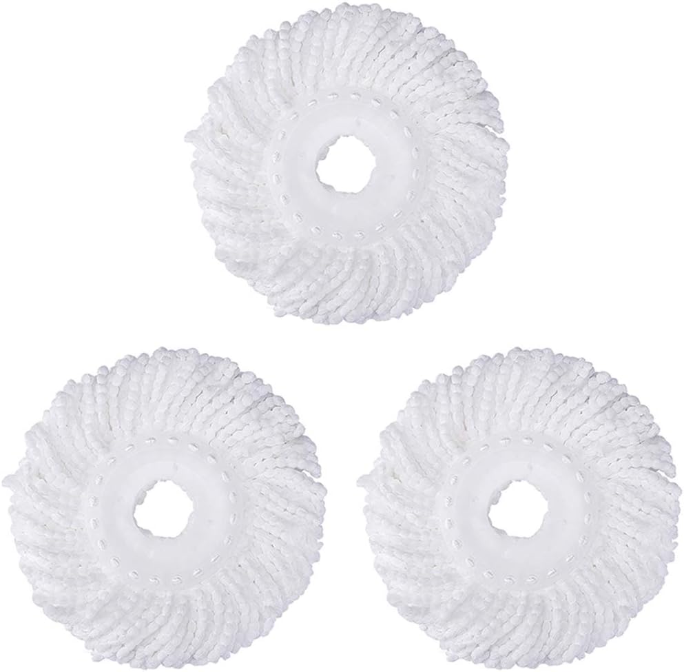 3 Pack Mop Head Replacement Microfiber Spin Mop Refills